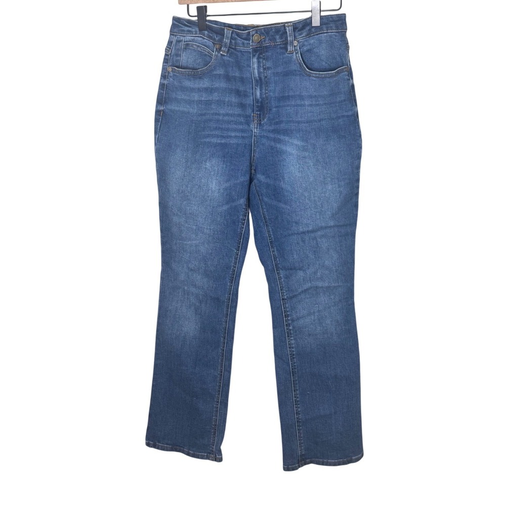OAT New York High-Rise Straight Leg Jeans 10/30 Womens Medium Wash Blue Denim